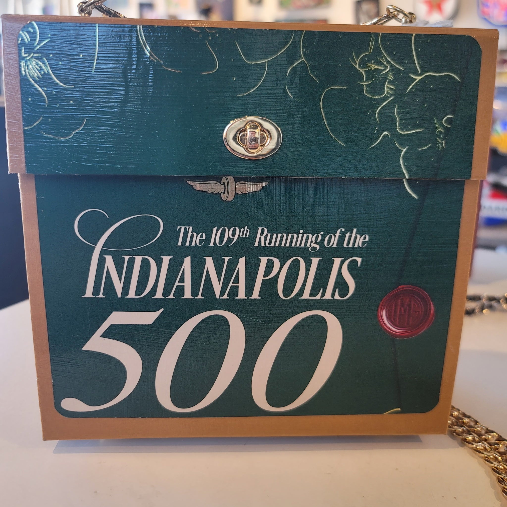 2025 Indy 500 Upcycled Program Bag — One‑of‑a‑Kind