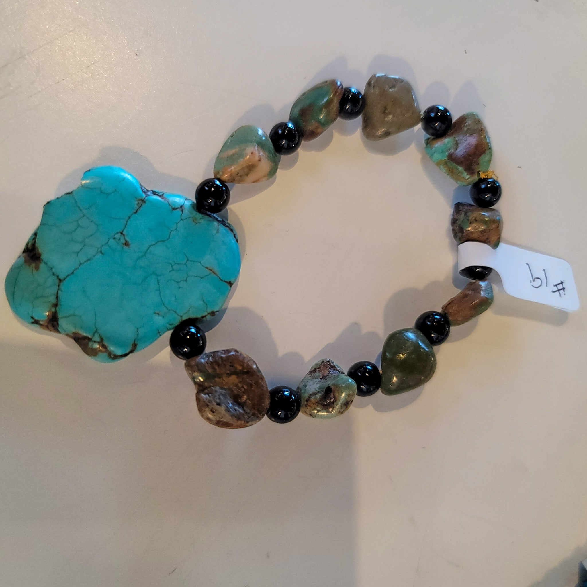 Natural Stone Bracelet — Handmade, One‑of‑a‑Kind