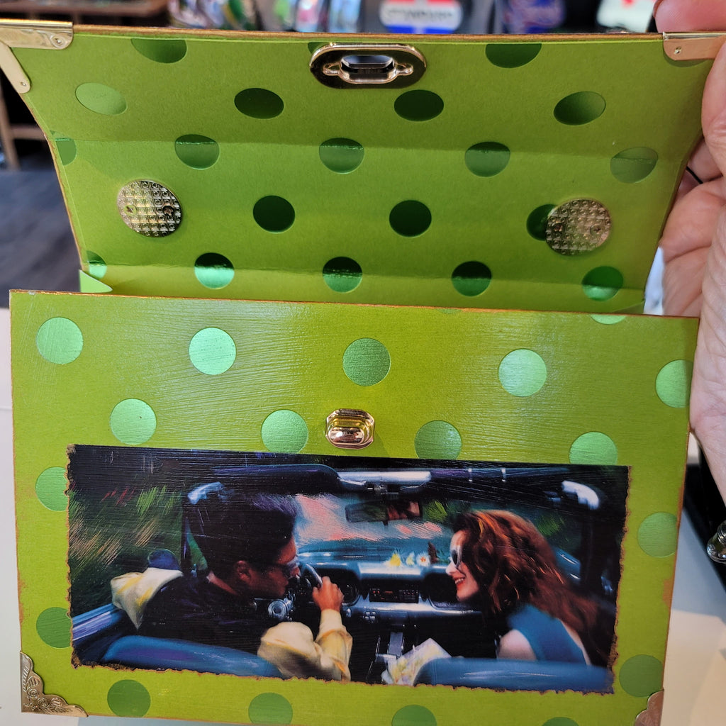 "Lovers Lane" Box Bag — Hand-Painted, One-of-a-Kind Art Piece